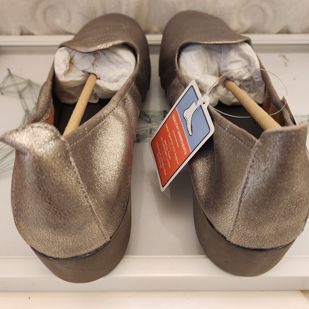 Aetrex "Liz" Brushed Silver Pull on Shoes. NIB. Size EU 43/US 11.5-12 - Picture 8 of 12